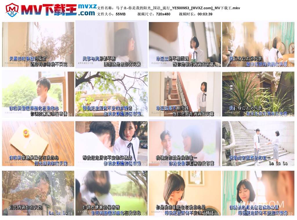 马子木-你是我的阳光_国语_流行_YE500953
